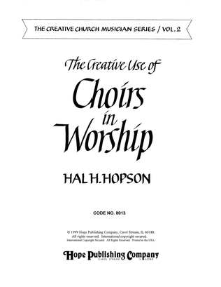 Book cover for Creative Use of Choirs in Worship, The (Vol. 2)-Digital Download
