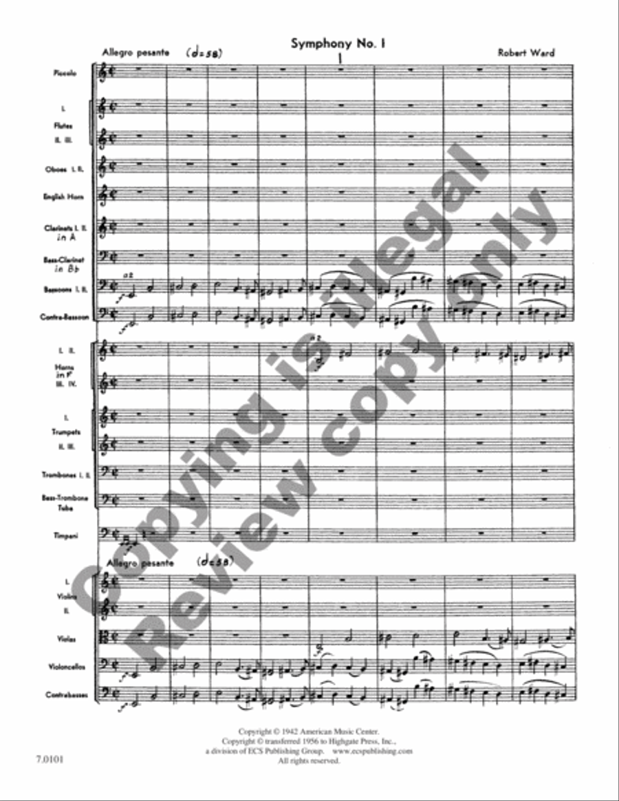 Symphony No. 1 Symphony No. 1 Full Orchestra scores gallery preview page 3