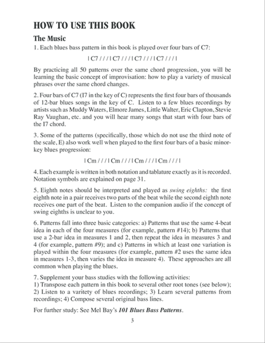 Famous Blues Bass Lines Bass Guitar scores gallery preview page 4