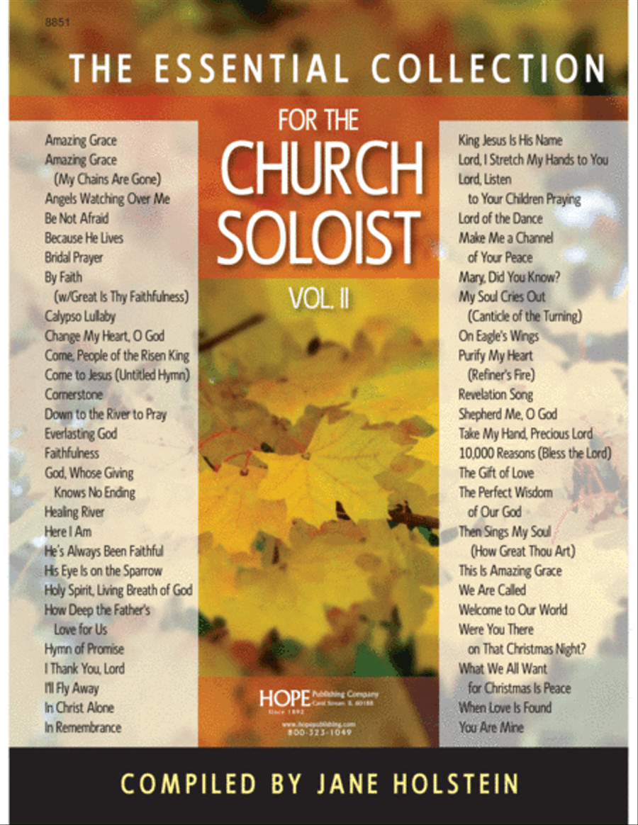 Book cover for Essential Collection for the Church Soloist, Vol. II-Digital Download