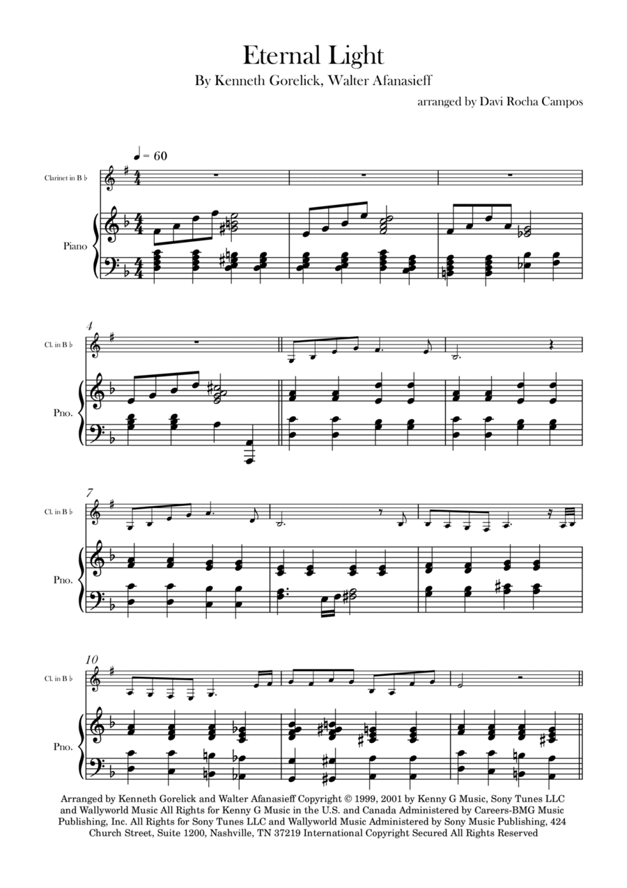 Eternal Light Chamber Music scores gallery preview page 1