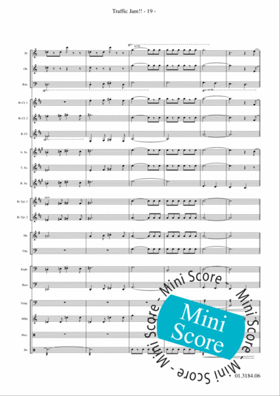Traffic Jam!! Concert Band scores gallery preview page 23