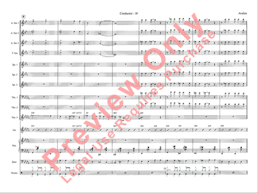 Avalon Jazz Ensemble scores gallery preview page 27