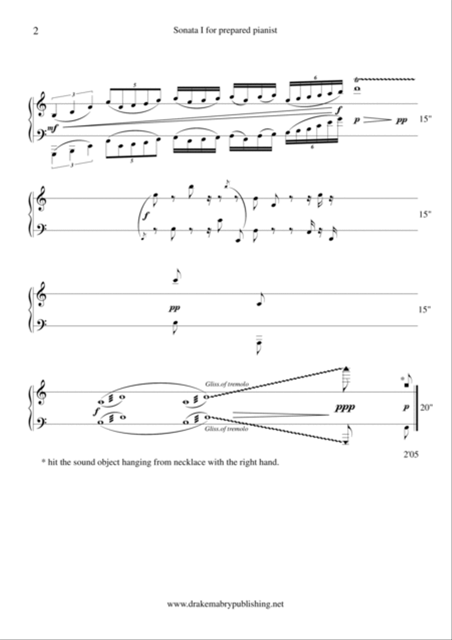 3 Sonatas and Interludes Easy Piano scores gallery preview page 2