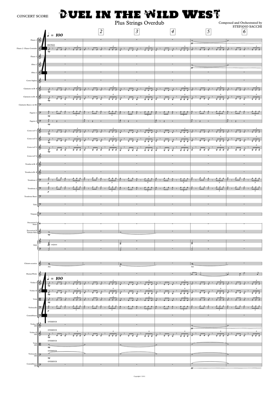 Duel in the Wild West - Study Score Full Orchestra scores gallery preview page 2