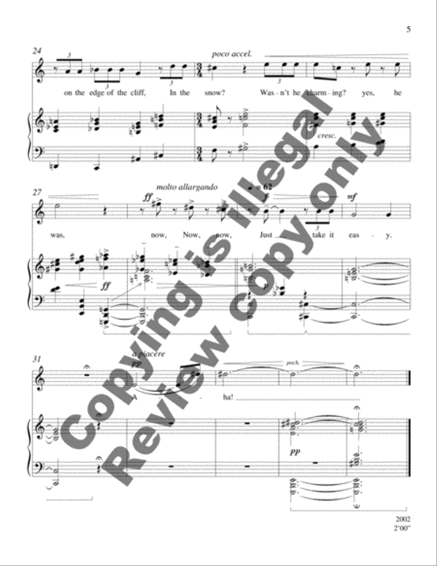 Love in a Warm Room in Winter Medium Voice scores gallery preview page 6