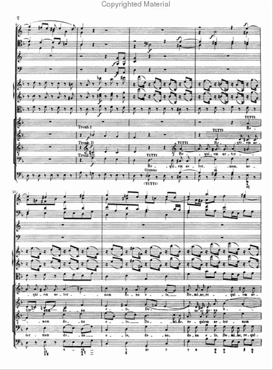 Requiem in Full Score Choir scores gallery preview page 3
