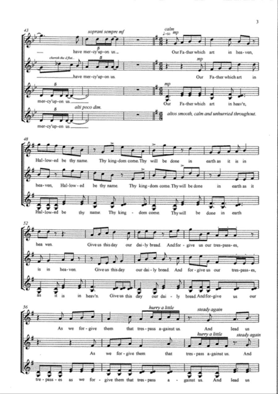 Preces and Responses for upper voices (SSAA) SSAA scores gallery preview page 3