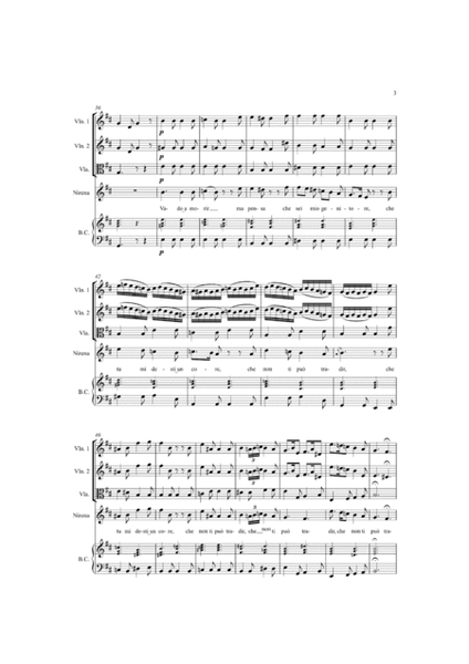 "Vado a morir" from "La forza dell'amore e dell'odio" - Francesco Araja - Score Only