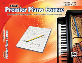 Book cover for Premier Piano Course Theory, Book 1A