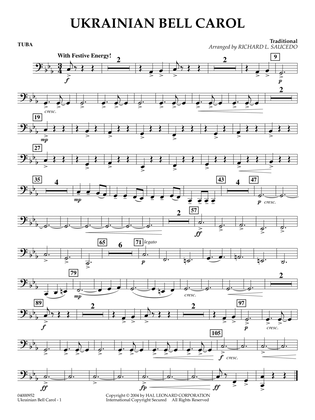 Ukrainian Bell Carol (arr. Richard L. Saucedo) - Tuba