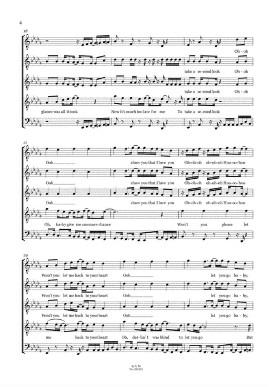 I Want You Back TTBB scores gallery preview page 4