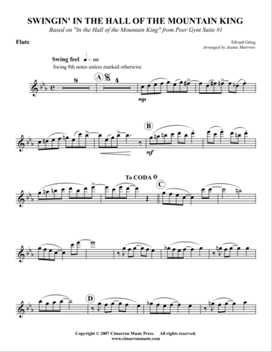 In the Swing of the Mountain King Woodwind Quintet scores gallery preview page 4