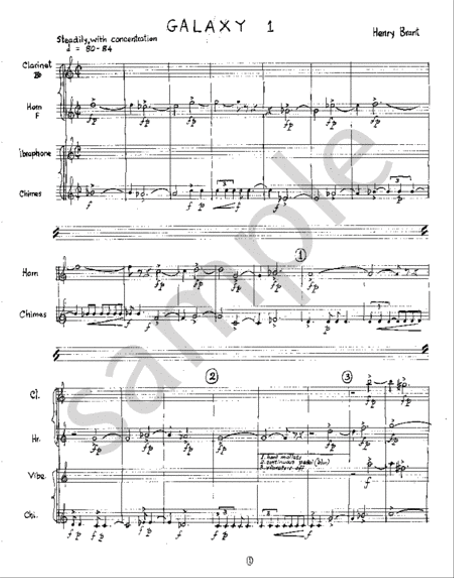 Galaxy I Galaxy I B-Flat Clarinet scores gallery preview page 1