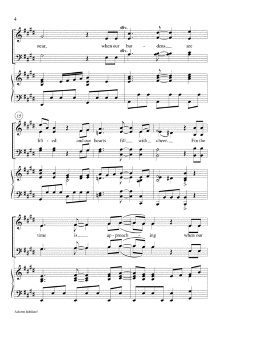 Advent Jubilate! Advent Jubilate! 4-Part scores gallery preview page 3