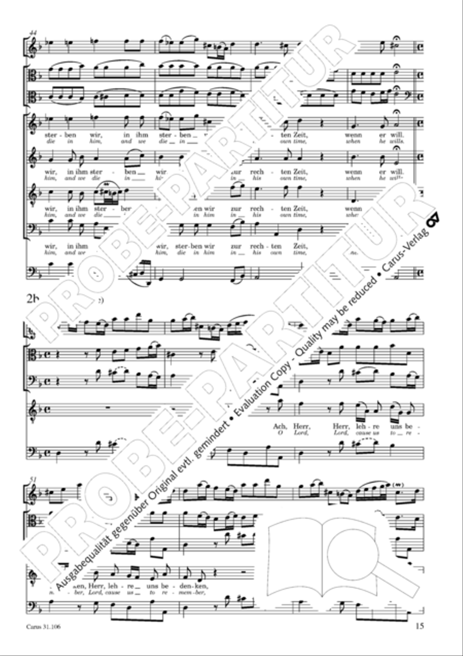 God's own time is the time appointed (Gottes Zeit ist die allerbeste Zeit) 4-Part scores gallery preview page 16