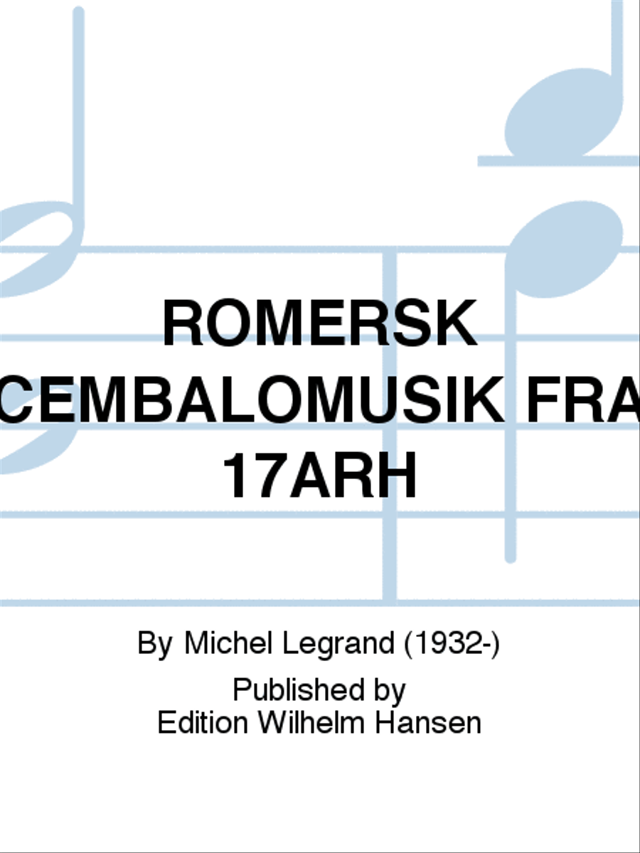 ROMERSK CEMBALOMUSIK FRA 17ÅRH Harpsichord scores gallery preview page 1