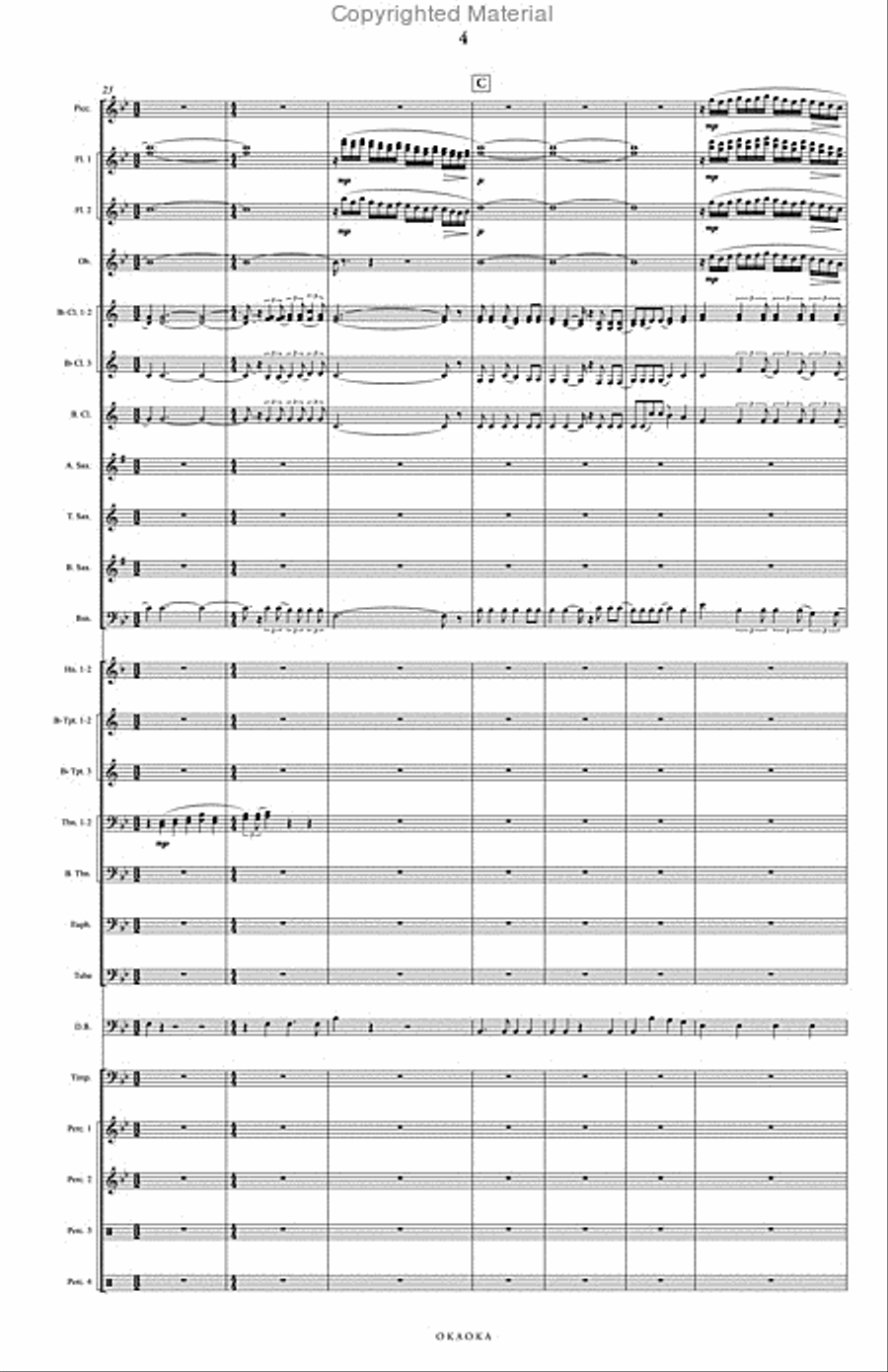 Okaoka Concert Band scores gallery preview page 5