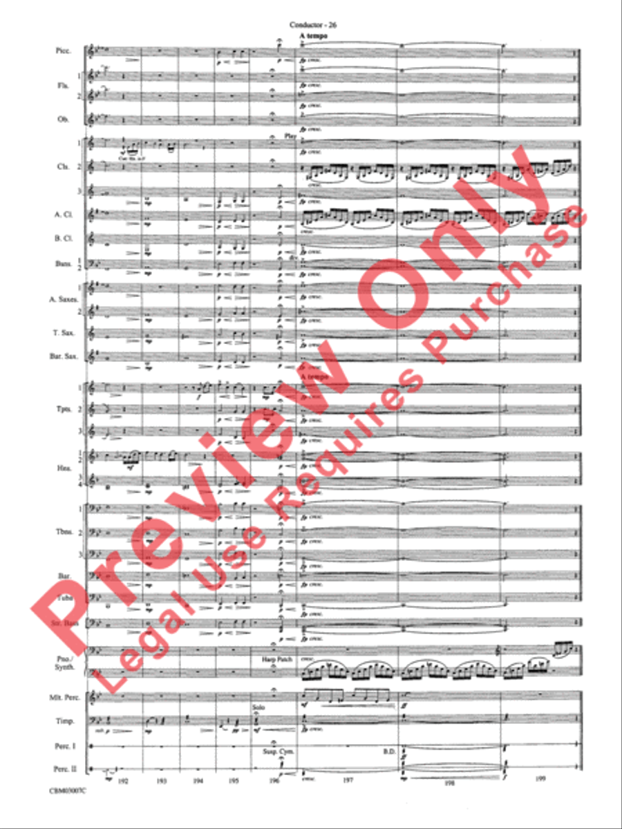 The Lord of the Rings: The Two Towers, Symphonic Suite from Concert Band scores gallery preview page 29