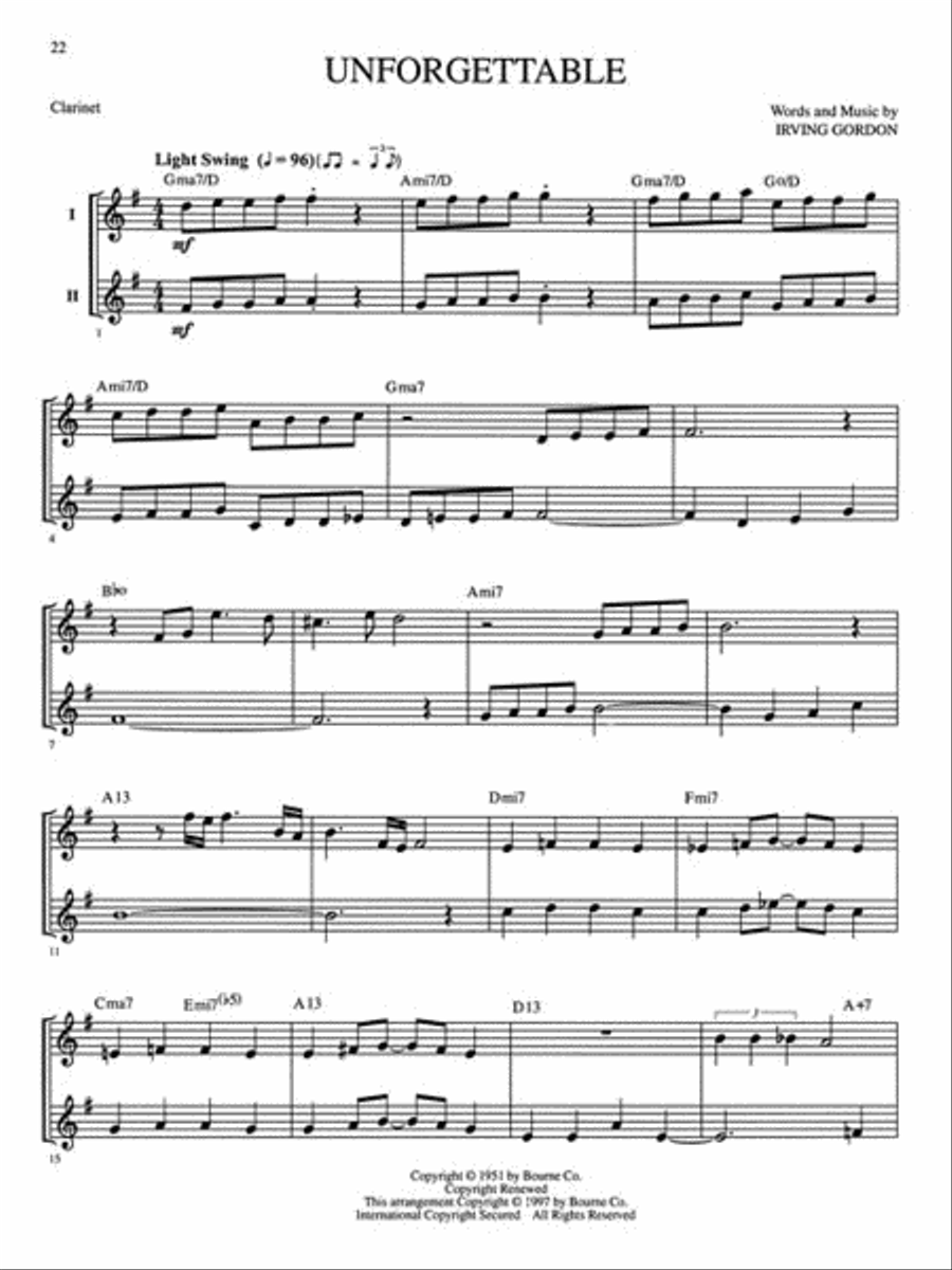 Great Jazz Duets Clarinet scores gallery preview page 3