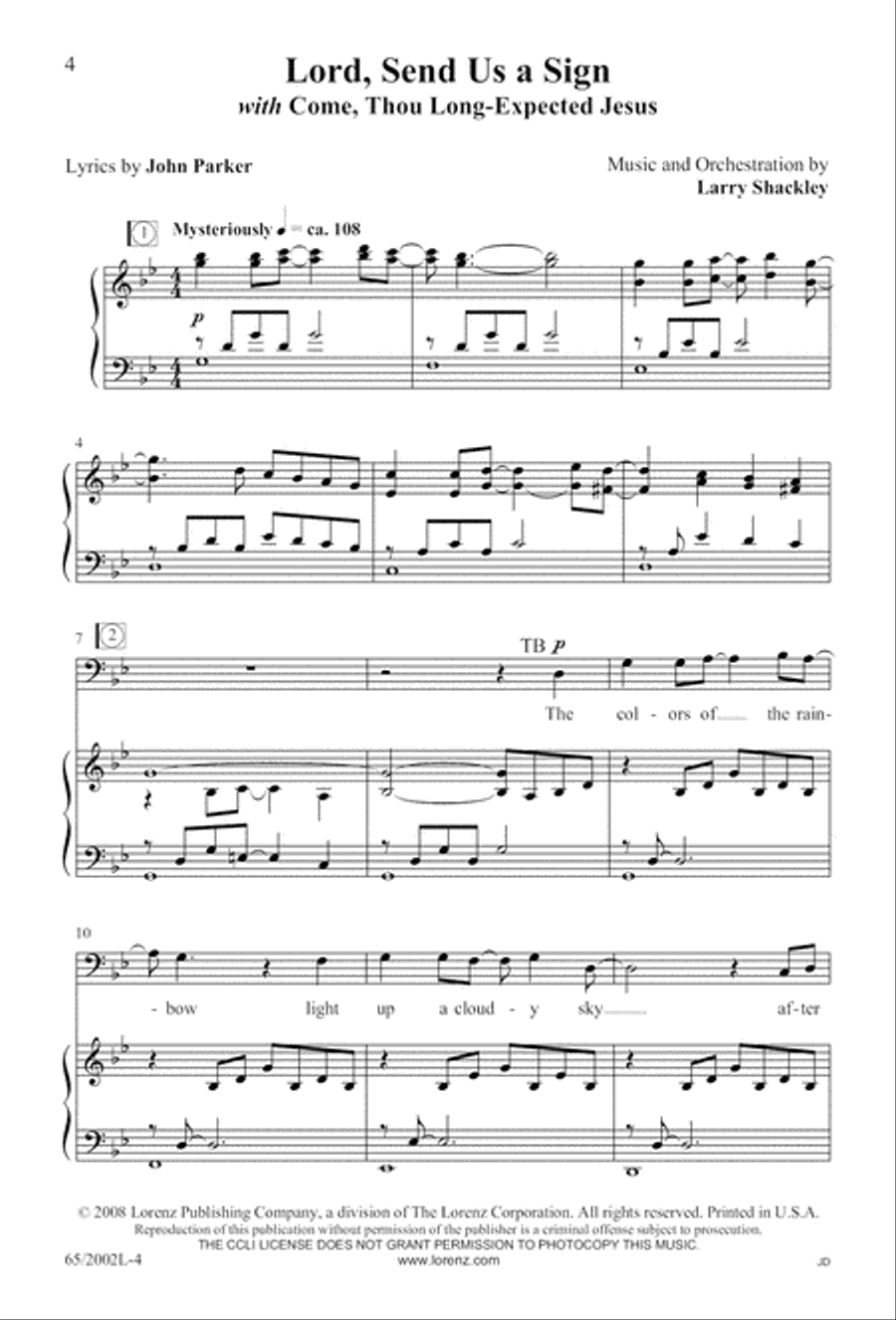 And This Shall Be a Sign And This Shall Be a Sign 4-Part scores gallery preview page 5