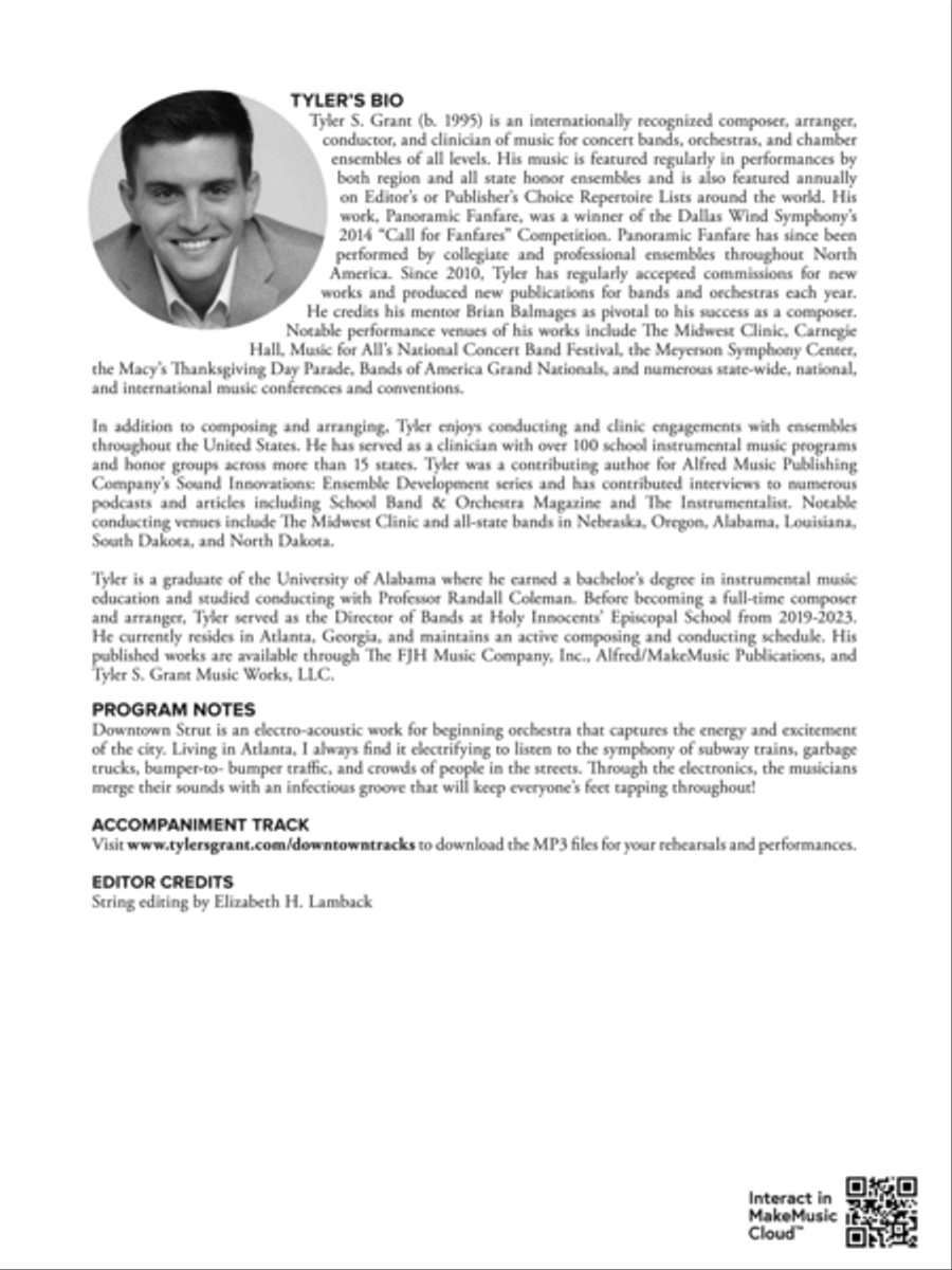 Downtown Strut: Score String Orchestra scores gallery preview page 2
