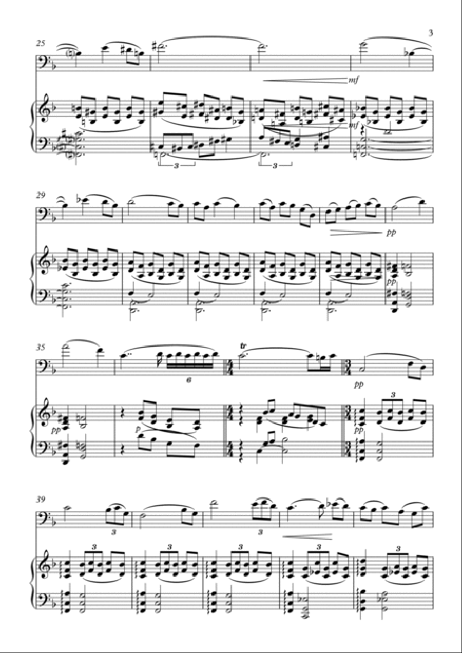 Cradle Song Euphonium scores gallery preview page 3