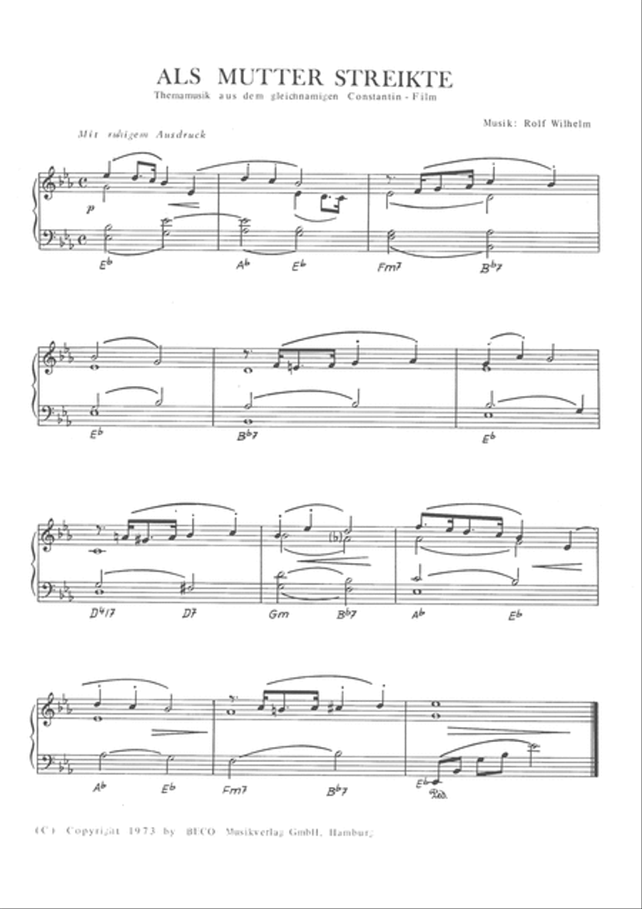 Als Mutter Streikte Piano Solo scores gallery preview page 3