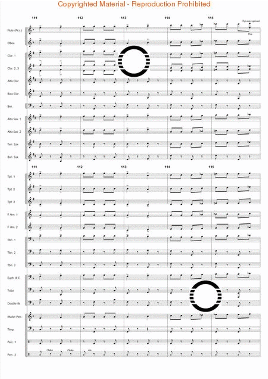 Academic Festival Overture Concert Band scores gallery preview page 24