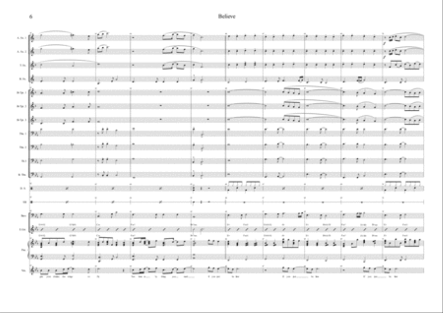 Believe Jazz Ensemble scores gallery preview page 6
