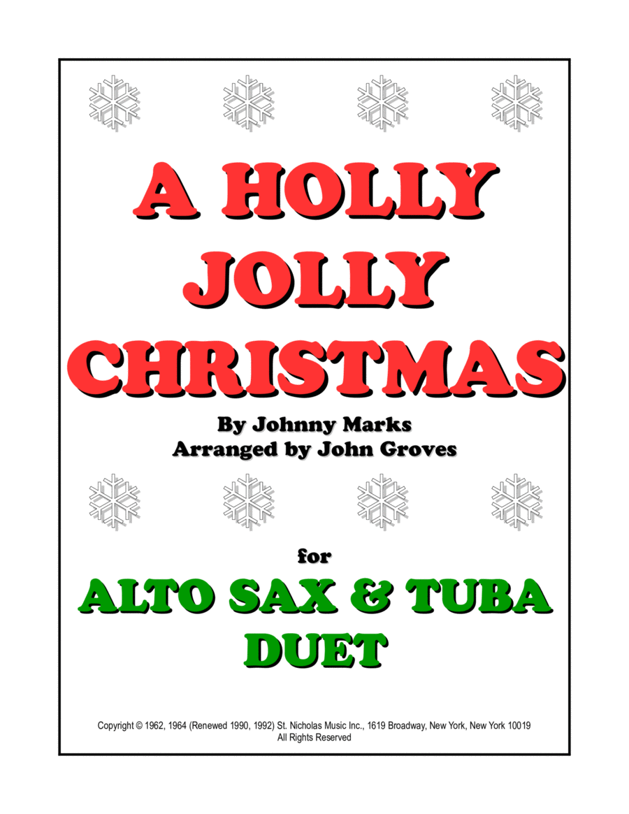 A Holly Jolly Christmas Alto Saxophone scores gallery preview page 1