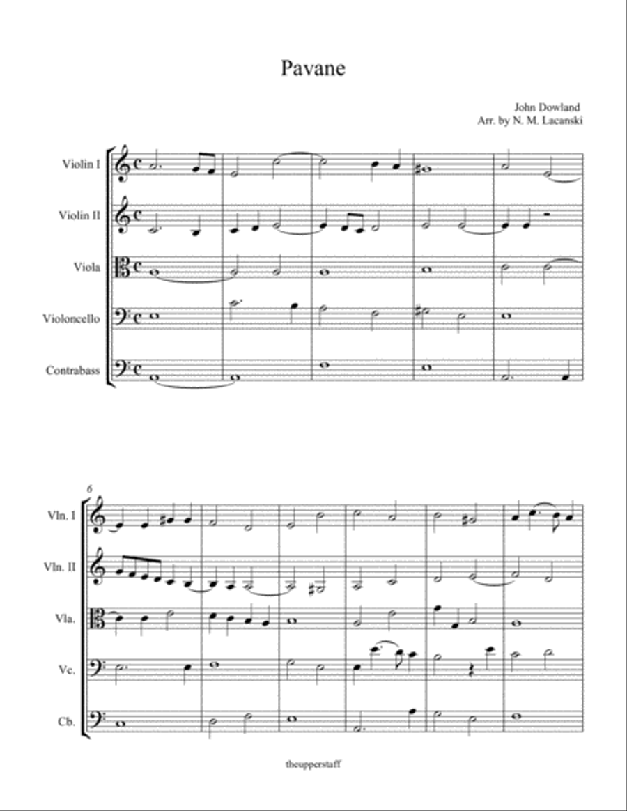 Pavane String Orchestra scores gallery preview page 2