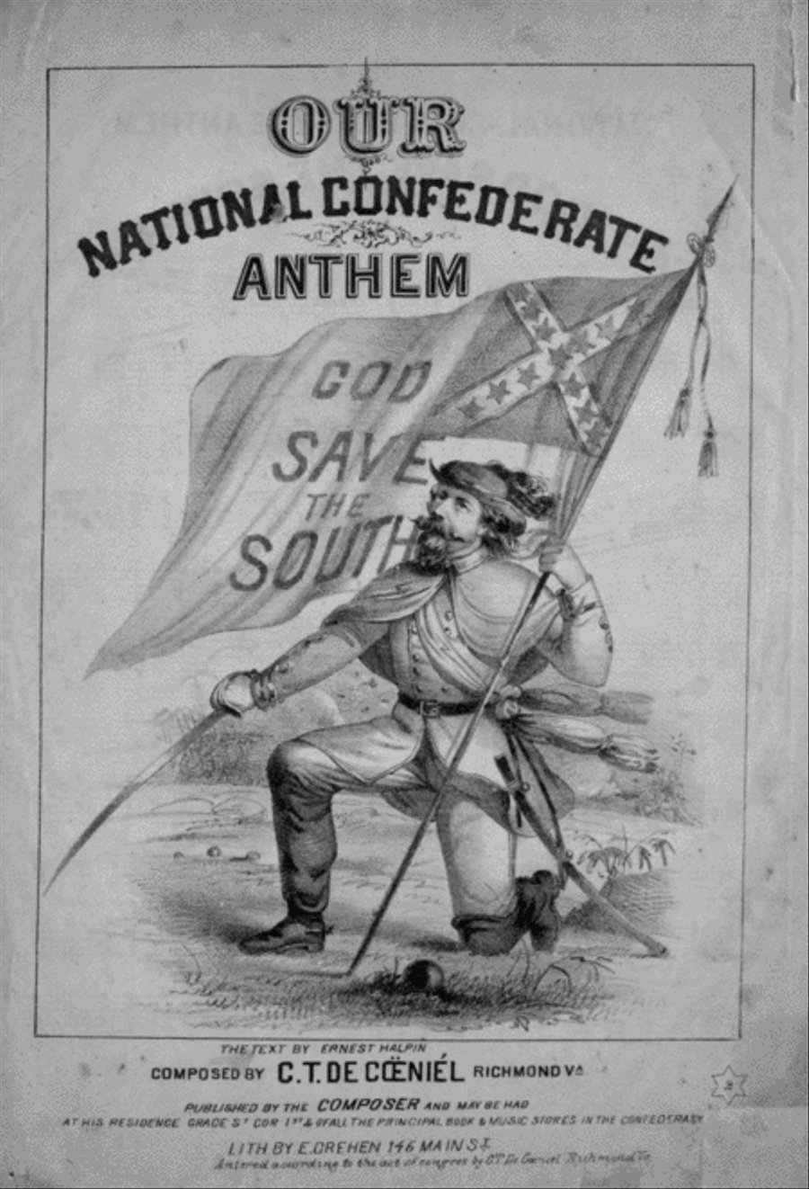 Our National Confederate Anthem Voice scores gallery preview page 1