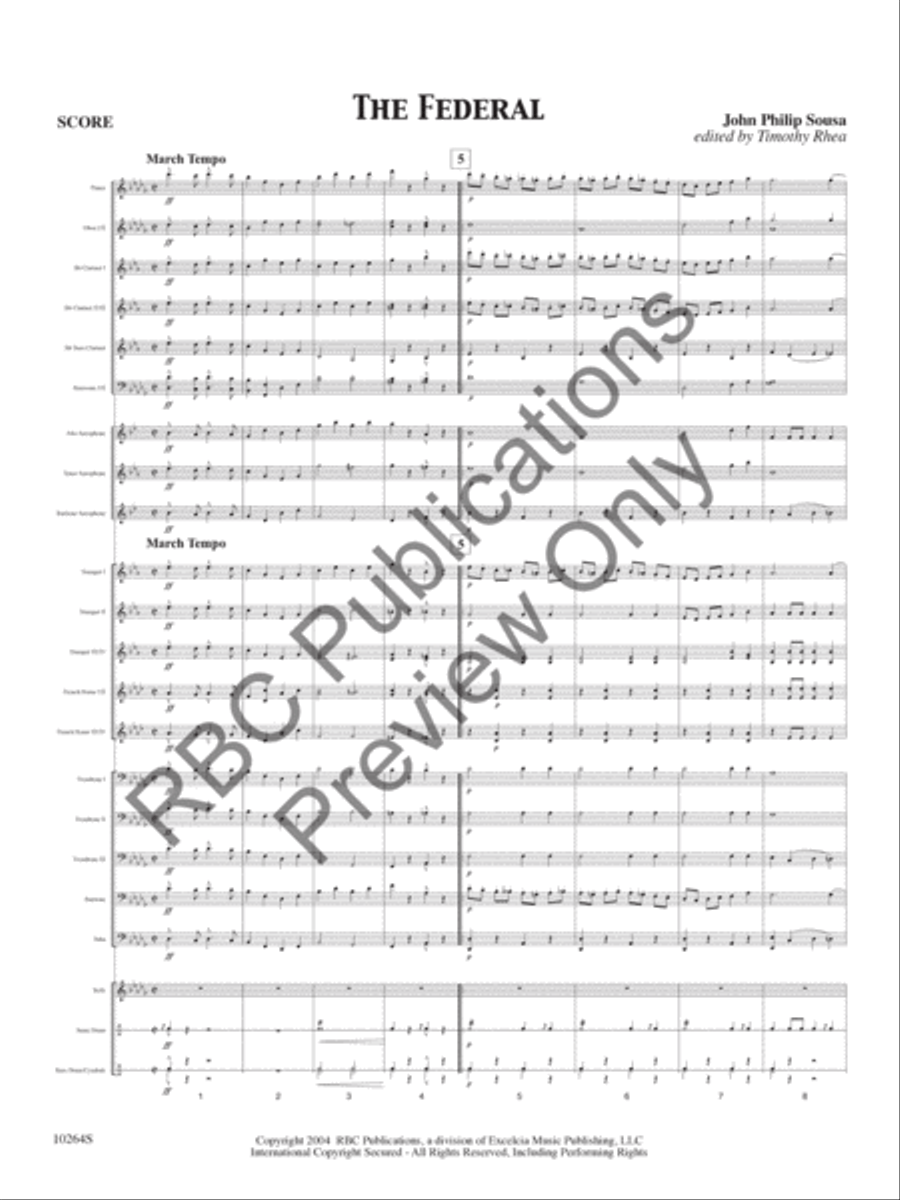 The Federal The Federal Concert Band scores gallery preview page 3