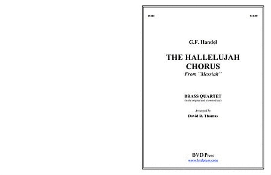 Hallelujah Chorus Brass Quartet scores gallery preview page 1
