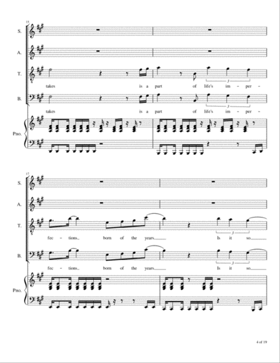 Something About You 4-Part scores gallery preview page 5