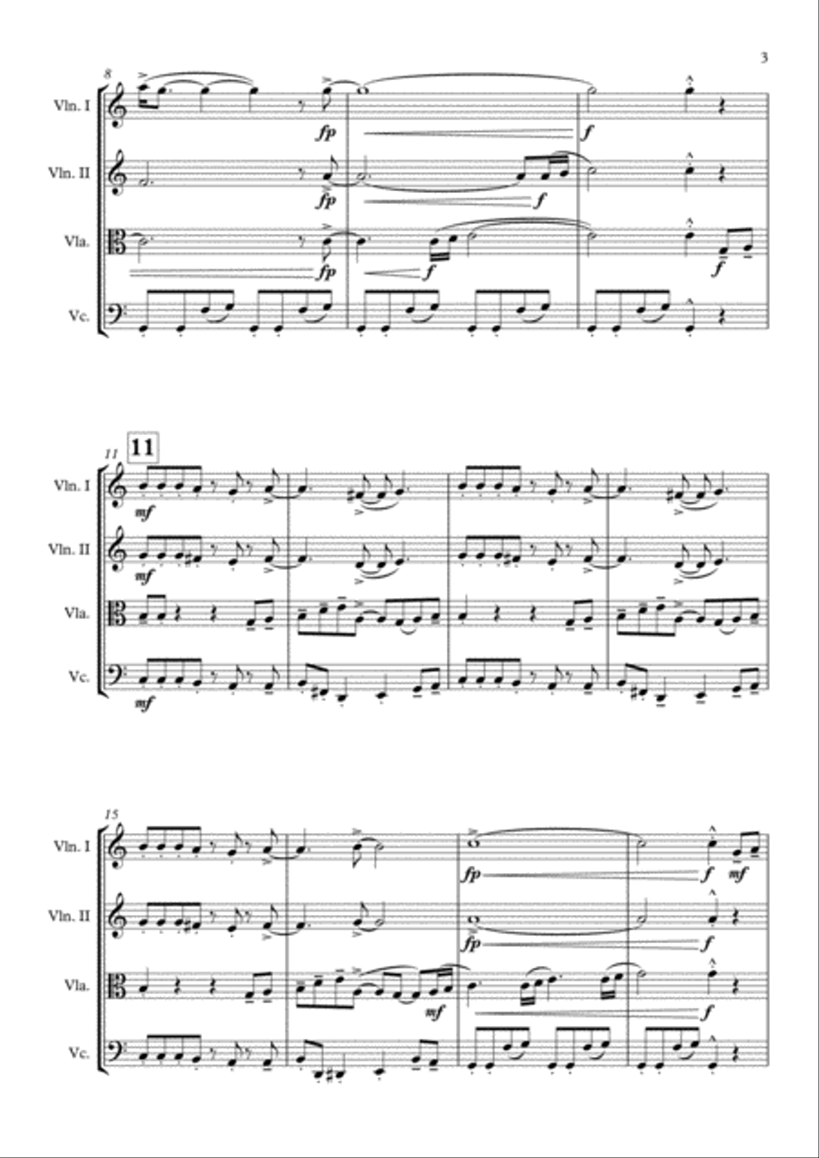 September String Quartet scores gallery preview page 4
