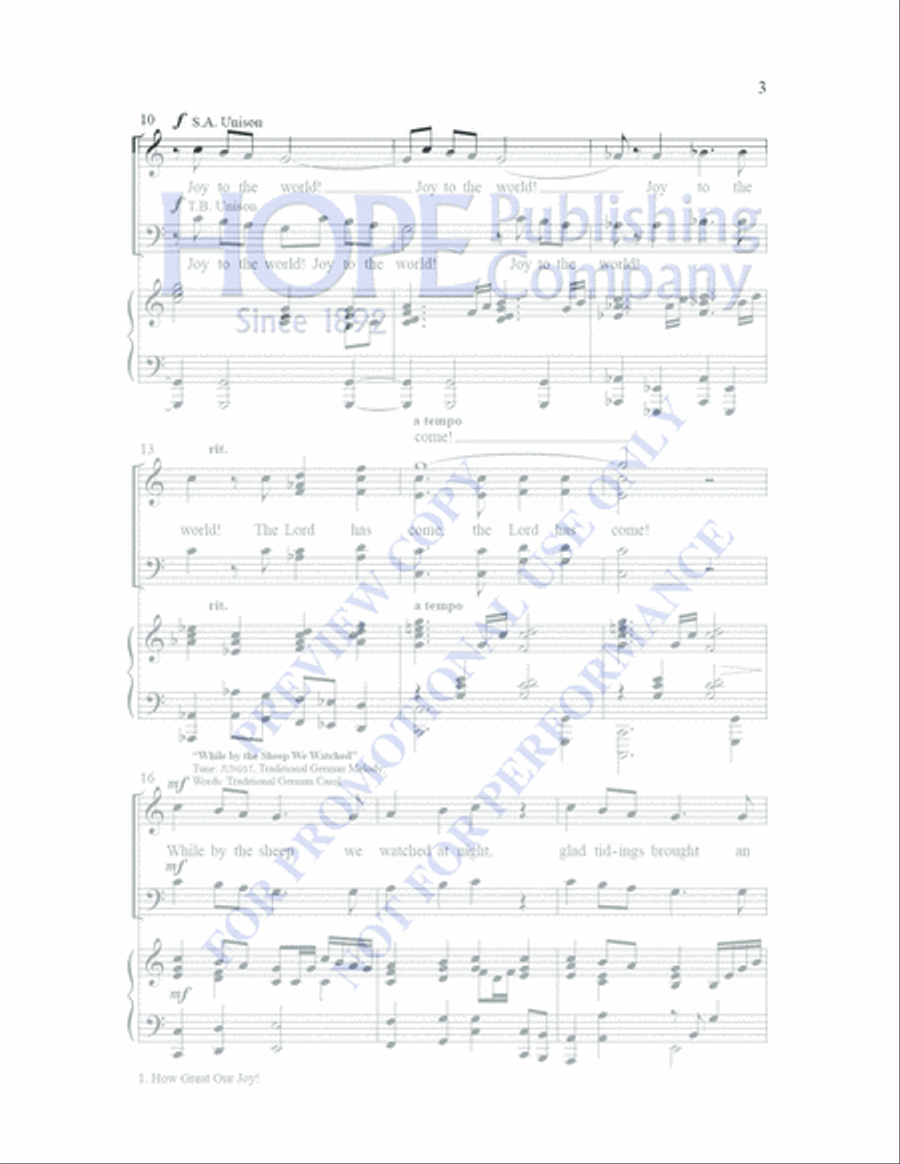 Joy Has Dawned Joy Has Dawned 4-Part scores gallery preview page 9