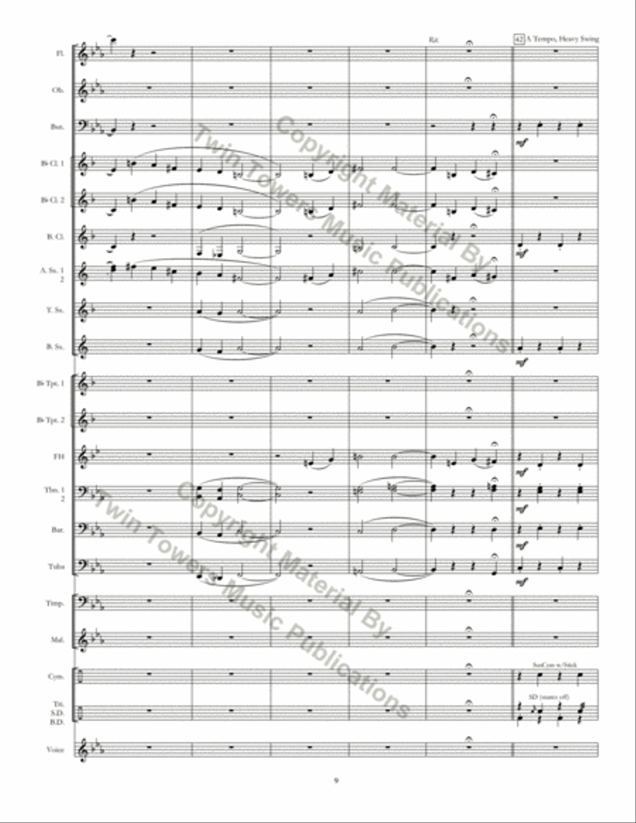 Chorale Prelude: I Want Jesus To Walk With Me Concert Band scores gallery preview page 10
