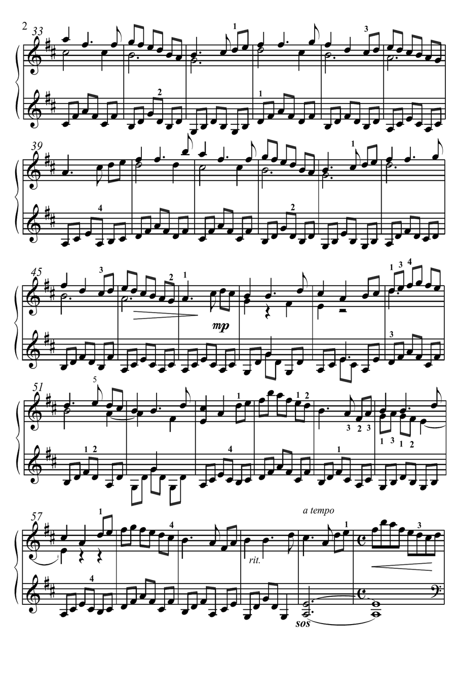 Five pieces for piano Piano Solo scores gallery preview page 2