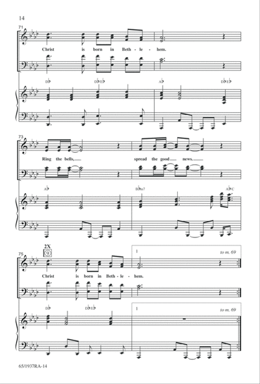We Will Know Peace 4-Part scores gallery preview page 16