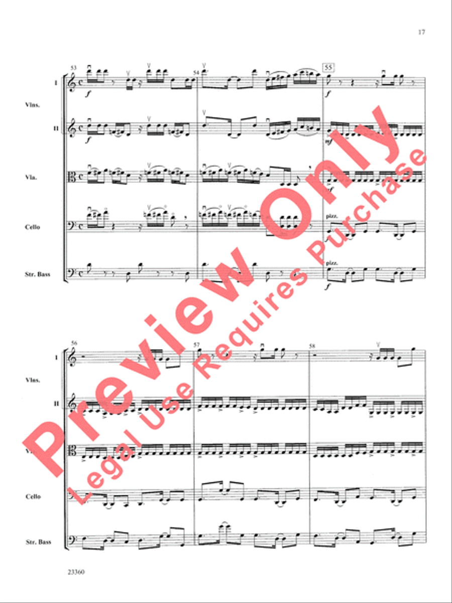 Folk Tune Air and Fiddler's Fury String Orchestra scores gallery preview page 18