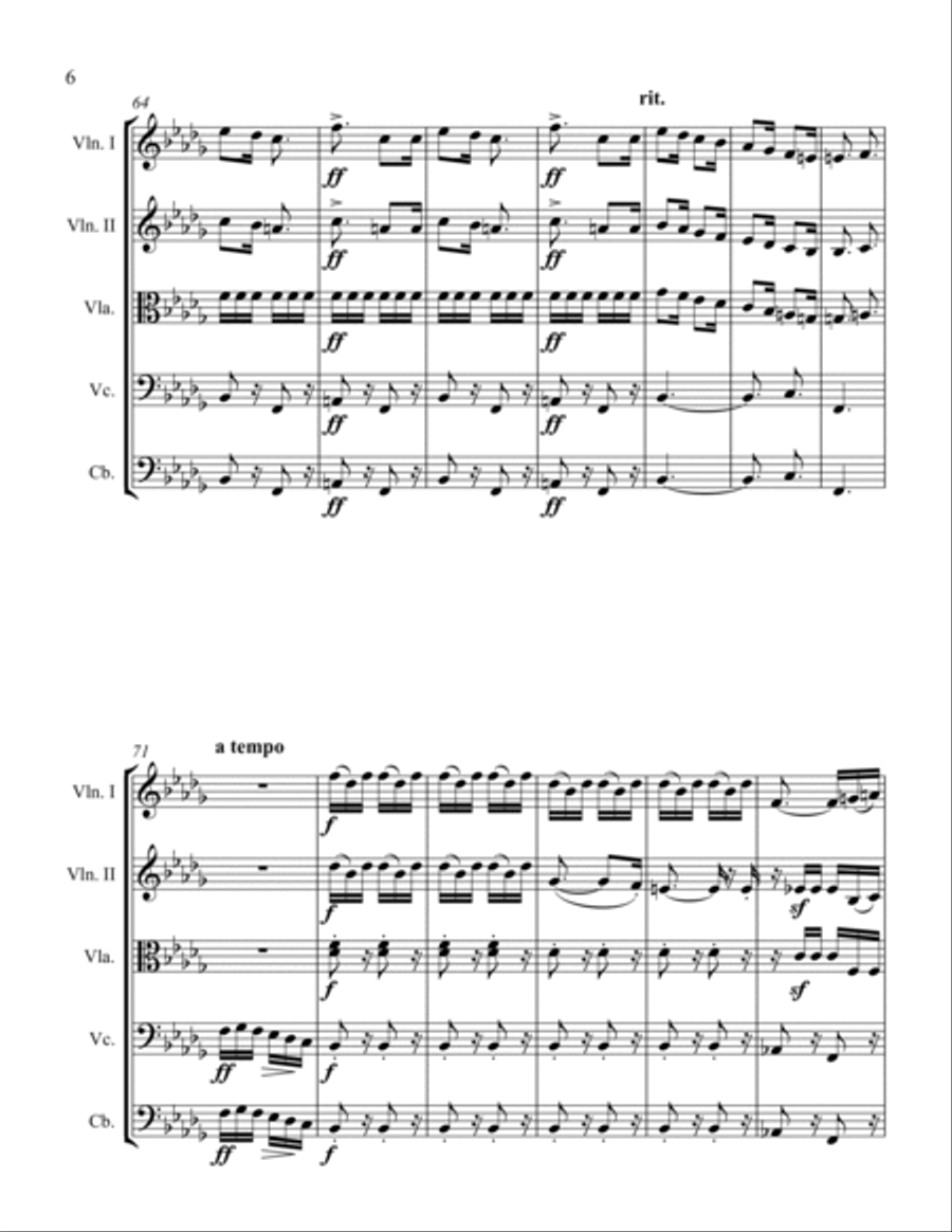 Unrest String Orchestra scores gallery preview page 6