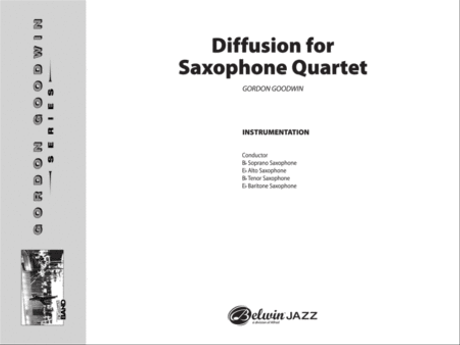 Diffusion for Sax Quartet: Score Saxophone Quartet scores gallery preview page 1