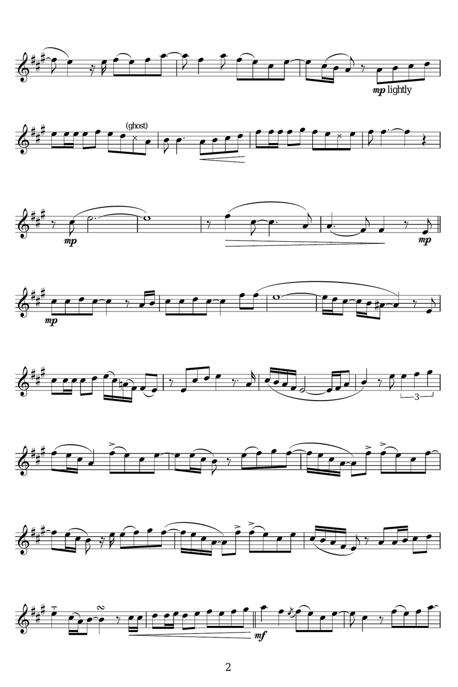 Emotion Alto Saxophone scores gallery preview page 2