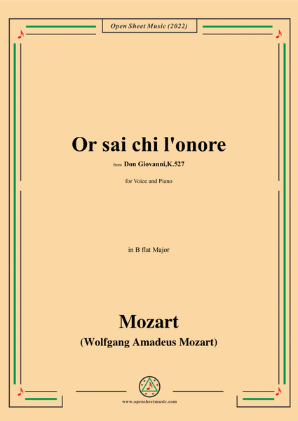 Mozart-Or sai chi l'onore(Aria),in B flat Major