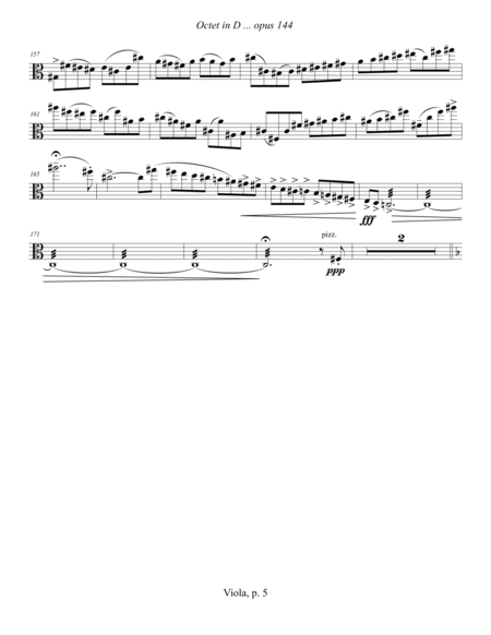 Octet in D, opus 144 (2012) viola part
