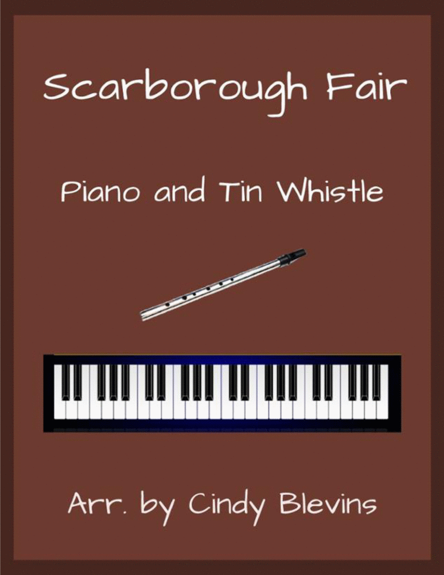 Scarborough Fair, Piano and Tin Whistle (D) Piano scores gallery preview page 1