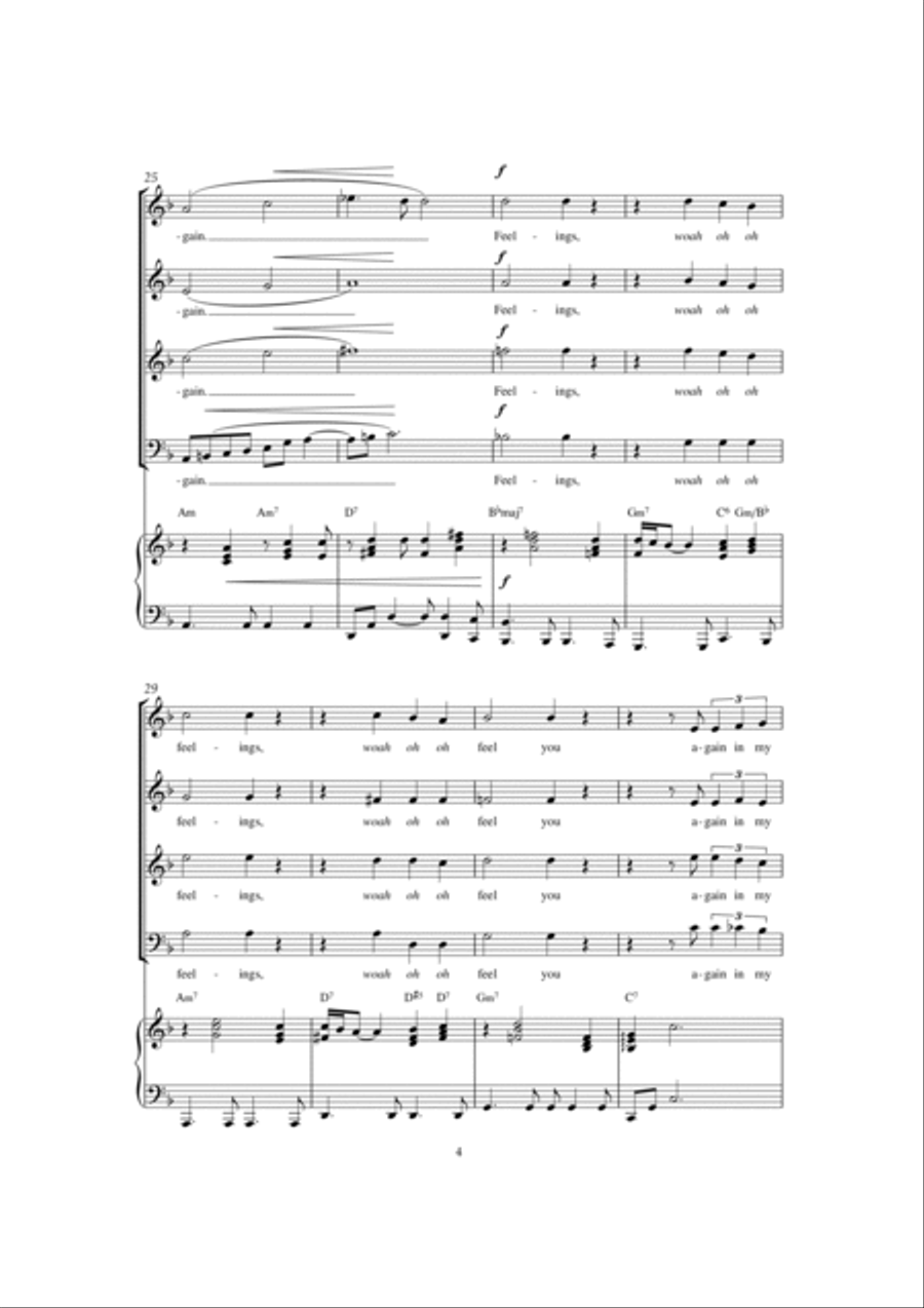 Feelings 4-Part scores gallery preview page 4