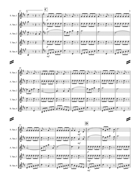March - Semper Fidelis (for Saxophone Quartet SATB or AATB) image number null